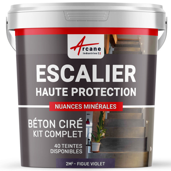B‚ton Cir‚ Escalier - Kit Complet-kit2m2-Figue-Aspect / Couleur