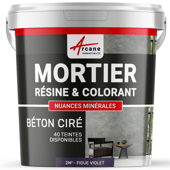 1-Main-béton ciré sans primaire ni vernis de finition-2m2-Figue-Aspect / Couleur 1-Main-béton ciré sans primaire ni vernis de finition-2m2-Figue-Aspect / Couleur
