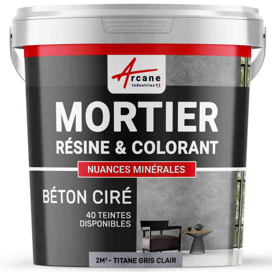 1-Main-béton ciré sans primaire ni vernis de finition-2m2-Titane-Gris-clair-Aspect / Couleur 1-Main-béton ciré sans primaire ni vernis de finition-2m2-Titane-Gris-clair-Aspect / Couleur