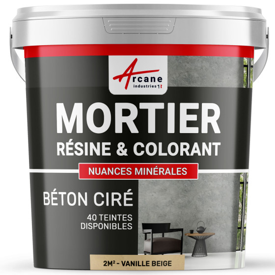 1-Main-béton ciré sans primaire ni vernis de finition-2m2-Vanille-Beige-Aspect / Couleur 1-Main-béton ciré sans primaire ni vernis de finition-2m2-Vanille-Beige-Aspect / Couleur