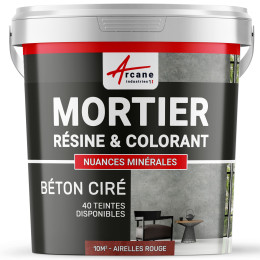 Kit béton ciré "Le Basique" : Mortier + Résine + Colorant - NUANCES MINÉRALES