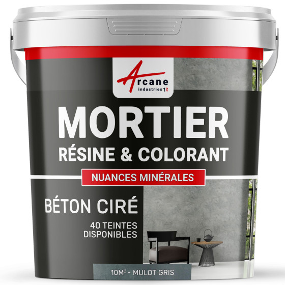 1-Main-béton ciré sans primaire ni vernis de finition-10m2-Mulot-Gris-Aspect / Couleur