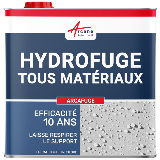 Produit hydrofuge pour toiture façade matériaux poreux: ARCAFUGE-0-75L-jusqua3-75m2-Transparente-Couleur / Aspect-01-FR