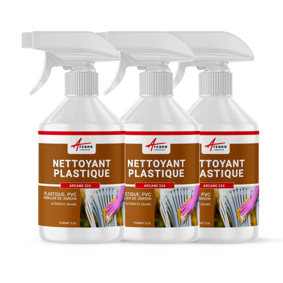 Nettoyant rénovateur plastique blanc pvc jauni