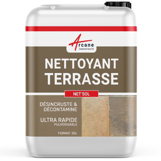 Produit nettoyant terrasse : NET'SOL Produit nettoyant terrasse : NET'SOL