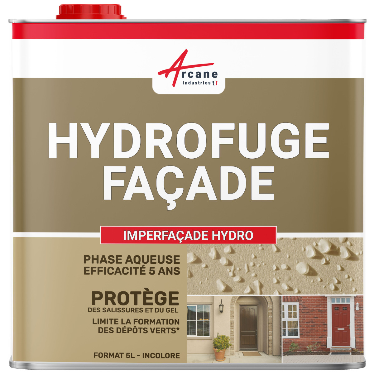 Hydrofuge performant et inodore pour façades et murs extérieurs