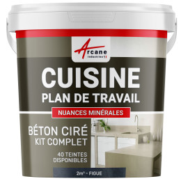 Béton Ciré Cuisine : Plan de travail, Crédence