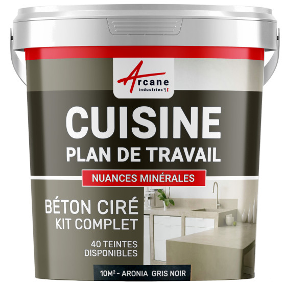 1-Main-BETON CIRE CUISINE - Kit Complet - Kit 10m2 - Aronia gris noir