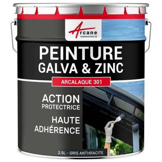 Peinture Galva & Zinc : Arcalaque 301 - Couleur / Aspect Peinture Galva & Zinc : Arcalaque 301 - Couleur / Aspect