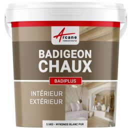 Badigeon Chaux Mur Intérieur et Facade Extérieure - BADIPLUS