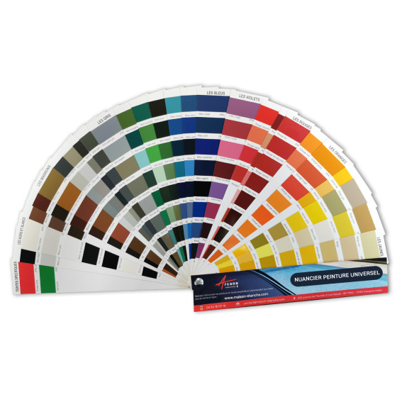 Nuancier de peinture Universel, toutes les couleurs disponibles