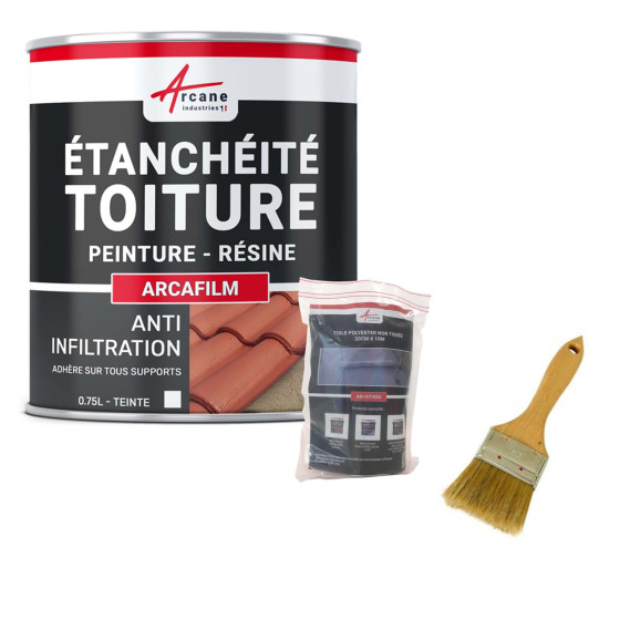 Kit de résine d'étanchéité tuile et toiture: ARCAFILM PACK- Couleur / Aspect