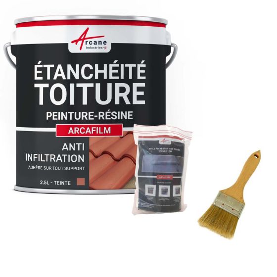 Kit de résine d'étanchéité tuile et toiture: ARCAFILM PACK- Couleur / Aspect Kit de résine d'étanchéité tuile et toiture: ARCAFILM PACK- Couleur / Aspect