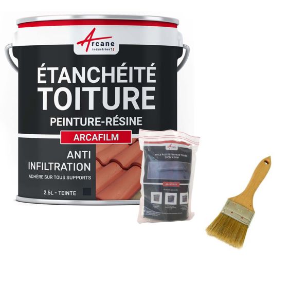 Kit de résine d'étanchéité tuile et toiture: ARCAFILM PACK- Couleur / Aspect