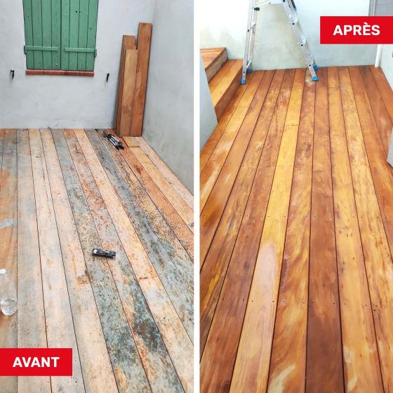 Dégriseur bois - Dégrisant pour terrasse et bois extérieur - ARCABOIS 609