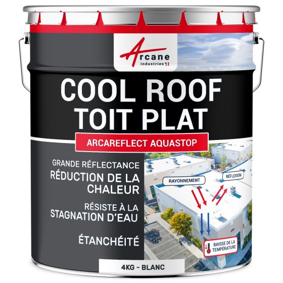 Peinture toiture Coolroof résistant stagnation d'eau : ARCAREFLECT AQUASTOP Couleur / Aspect