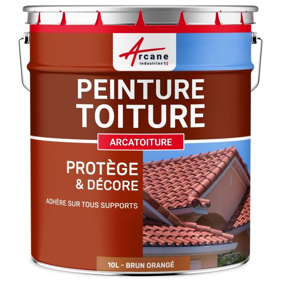 Peinture Toiture et Tuiles : Arcatoiture - brun orangé 10L