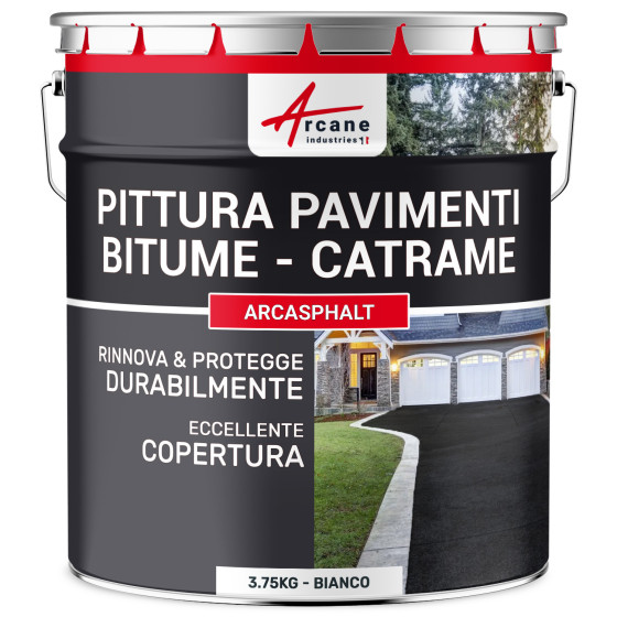 ARCASPHALT 3.75 kg (7.5 m² in 2 strati) Bianco ARCASPHALT 3.75 kg (7.5 m² in 2 strati) Bianco