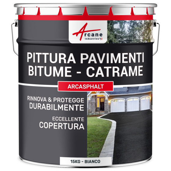 ARCASPHALT 15 kg (fino a 30 m² in 2 strati) Bianco