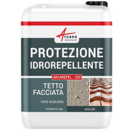 Idrorepellente oleorepellente, impermeabilizzante e anti-macchia per muri, pavimenti, tetti e facciate