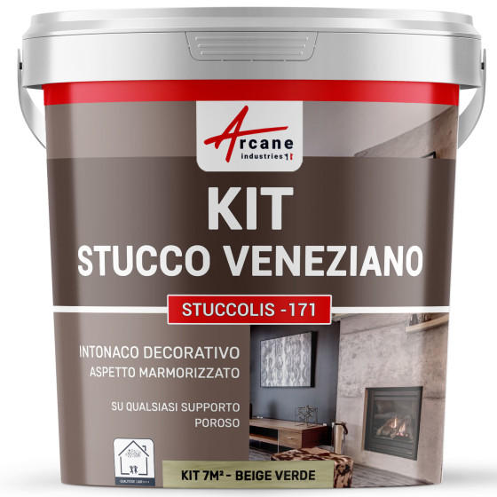 "Kit stucco veneziano decorativo veneziano - KIT STUCCOLIS     "