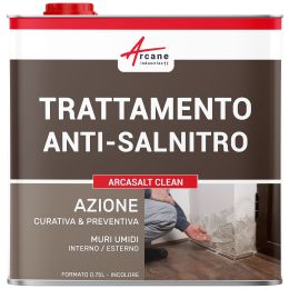 Prodotto di Trattamento Antisalnitro: ARCASALT CLEAN 0.75 L (fino a 3m²)