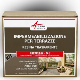 ARCACLEAR - 145 5 m², traffico pubblico, supporto poroso Trasparente - Finitura Opaca