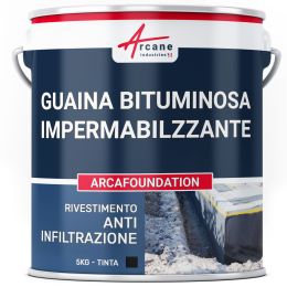 Guaina bituminosa impermeabilizzante, per fondamenta in blocchi di calcestruzzo - ARCAFOUNDATION