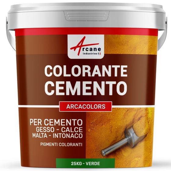 Colorante per cemento per intonaco, malta e cemento - ARCACOLORS 25 kg Verde