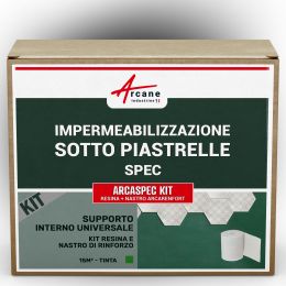 Kit di Impermeabilizzazione sotto Piastrelle per Bagno: ARCASPEC KIT 15 m²