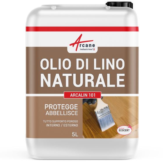 Olio di Lino per la Manutenzione di Legno e Pietre Naturali : Arcalin 101 5 L