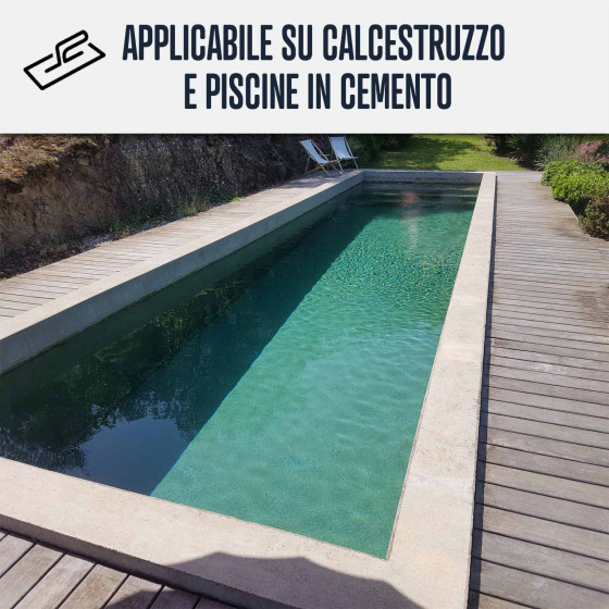 Intonaco impermeabilizzante per piscina in calcestruzzo immerso: ARCACIM POOL 5 kg Bianco Intonaco impermeabilizzante per piscina in calcestruzzo immerso: ARCACIM POOL 5 kg Bianco