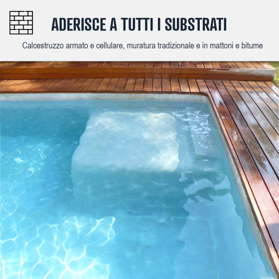 Intonaco impermeabilizzante per piscina in calcestruzzo immerso: ARCACIM POOL