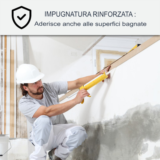 Mastice Acrilico per Muri e Muratura: ARCAMASTIC MACONNERIA 300 ml x 12 Bianco