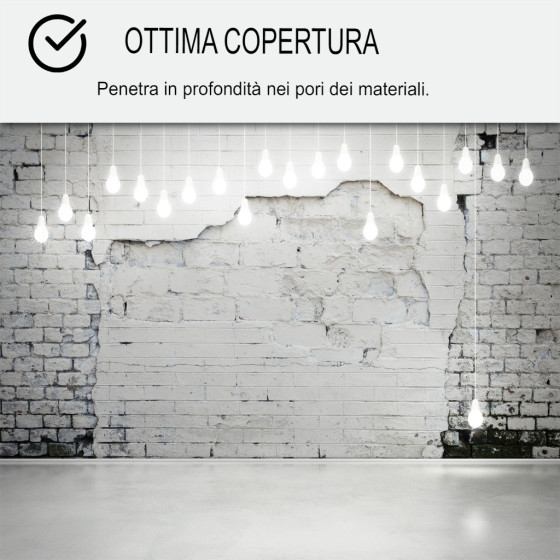 Pittura anti-umidità per pareti umide di bagni o cantine: ARCASCREEN - 16 10 L (fino a 40 m²)
