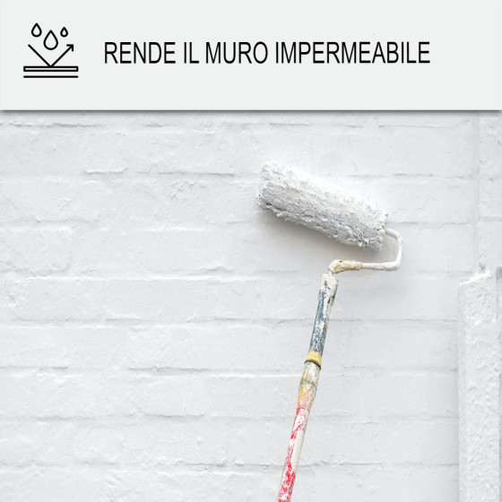 Pittura anti-umidità per pareti umide di bagni o cantine: ARCASCREEN - 16 10 L (fino a 40 m²)