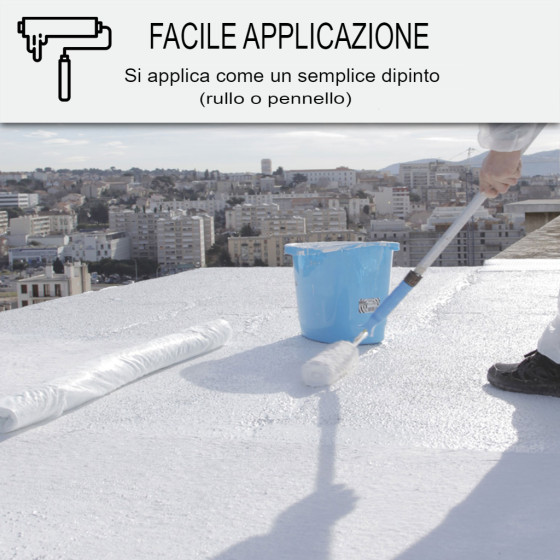 Impermeabilizzazione del tetto terrazza - Resina Poliuretanica Colorata: ARCATHAN