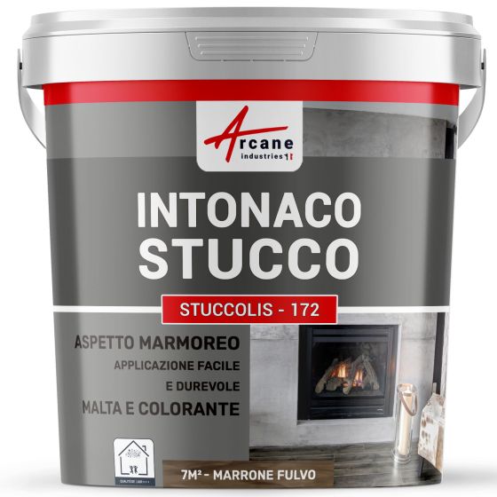 Pittura stucco, INTONACO STUCCOLIS con malta e colorante