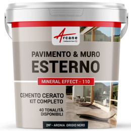 KIT CEMENTO CERATO ESTERNO 2 m² Aronia Grigio Nero