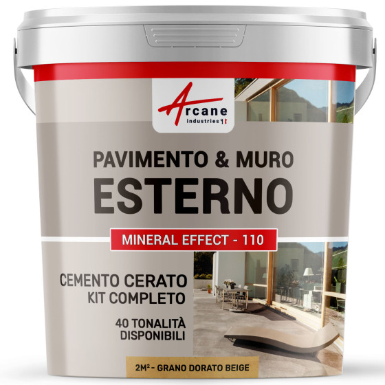 KIT CEMENTO CERATO ESTERNO  2 m²  Grano Dorato Beige