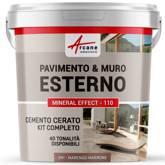 KIT CEMENTO CERATO ESTERNO  2 m²  Marengo Marrone