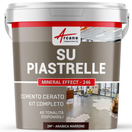 KIT DI BETON CERATO PER PIASTRELLE 2 m² Arabica Marrone