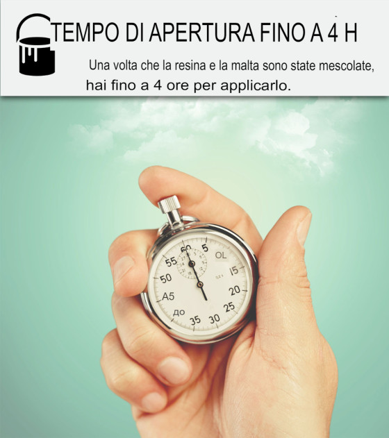 KIT CEMENTO CERATO PER PAVIMENTI  5 m²  Mirtillo Rosso - Rosso