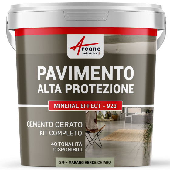 KIT CEMENTO CERATO PER PAVIMENTI  2 m²  Marang Verde chiaro