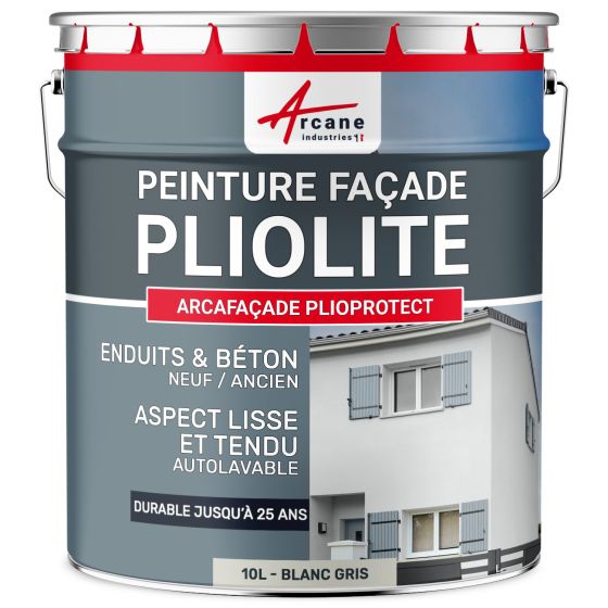 Peinture Pliolite- ARCAFAÇADE PLIOPROTECT - Blanc Gris - 10L Peinture Pliolite- ARCAFAÇADE PLIOPROTECT - Blanc Gris - 10L