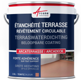 Waterdichte verf voor terrassen - Buitencoating op basis van hars: ARCADECK - 2.5 L