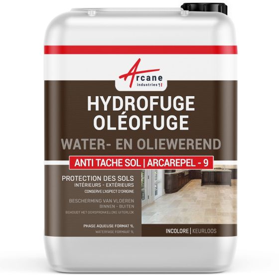 Waterafstotend en olieafstotend impregneermiddel voor travertin en poreuze vloeren: ARCAREPEL -9