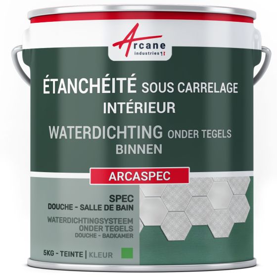 Waterdicht maken van tegels in douche en badkamer: ARCASPEC