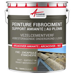 Verf voor vezelcement en inkapseling van asbest en lood ondersteuning: ARCACOVER -983 - 10 L