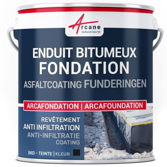 Bitumineuze Waterdichtmakende Pleister voor Fundering Metselwerk Huis: ARCAFOUNDATION
